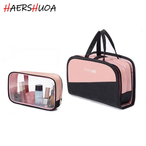 

мода большой емкости два в один косметический мешок, многофункциональный косметический мешок, мешок визажист сумка