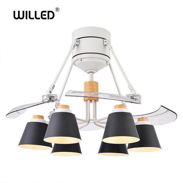 

electric fans modern e27 fashion invisible mute ceiling fan lamp 48-inch abs fan-leaf creative livingroom dining room bedroom decoration lam