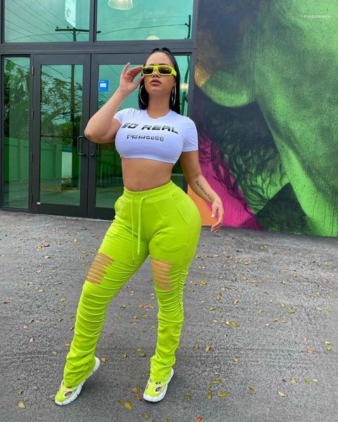 

flowers folds hole ladies pants casual fashion womens pants temperament solid color womens flare new burn, Black;white