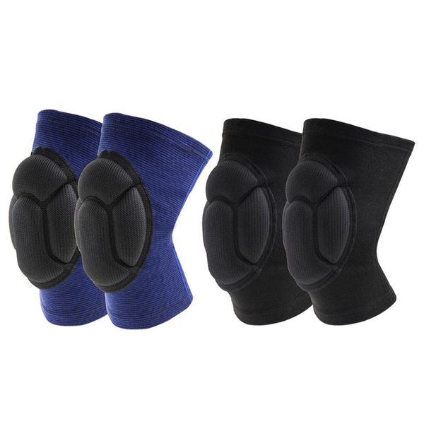 

sponge football volleyball extreme sports knee pad brace support thickening patella guard lap protect knee protector newest, Black;gray