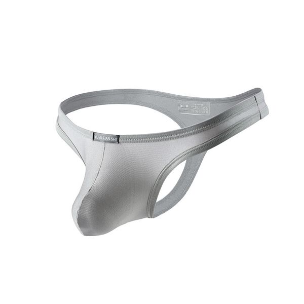 

new bath love angel nylon solid low waist men's underwear, Black;brown