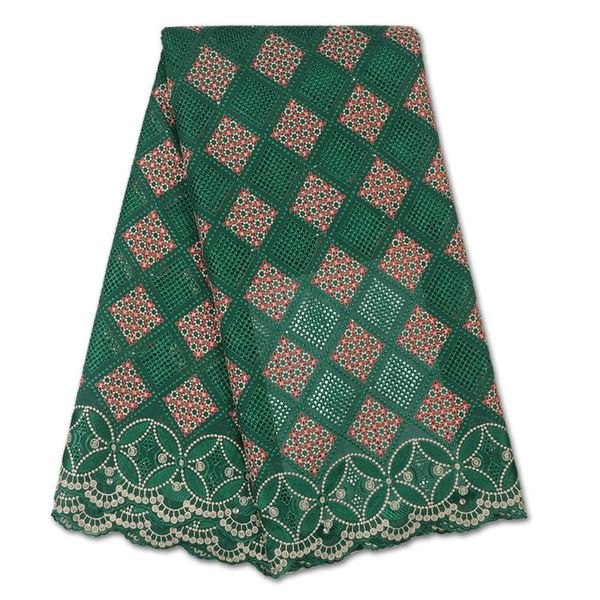 

ribbon african cotton lace fabric 2021 embroidery nigerian dry fabrics swiss voile in switzerland ya3501b-2, Pink;blue