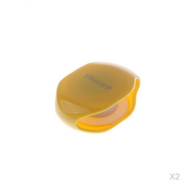 

2 x automatic cord winder, cable organizer for headphones, usb cables, phone, tablet and reader chargers yellow