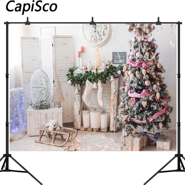 

background material capisco merry christmas tree fireplace baby toys bulb gift party child portrait po pographic backdrop pocall