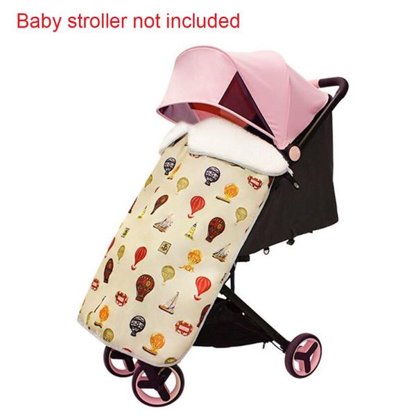

plush windproof warm foot muff cartoon print stroller cover winter rainproof carrier accessories blanket baby waterproof