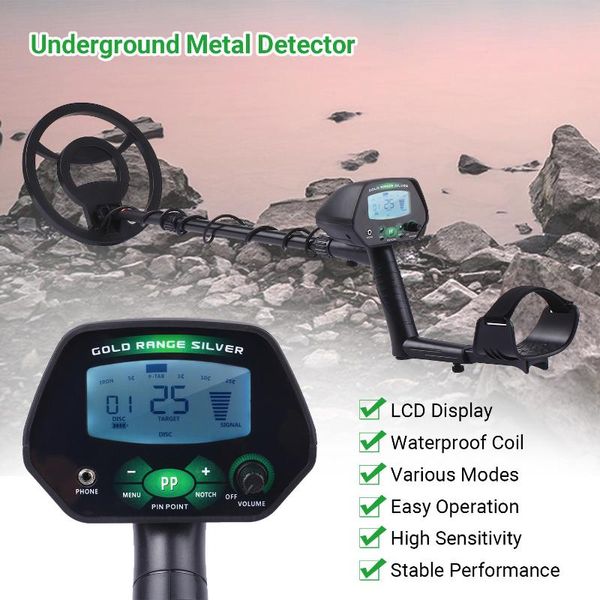 

outdoor lcd underground metal detector treasure finder handheld backlight & high sensitivity gold digger