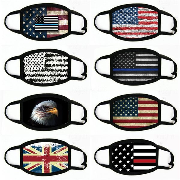 

outdoor usa flag magic headcycling masks head scarves windproof sport face mask designer mask1#630, Black