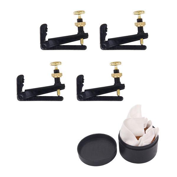 

1 set 3/4 4/4 скрипка fine тюнеры струнные монтажники + скрипка виола виолончель канифоль для скрипач