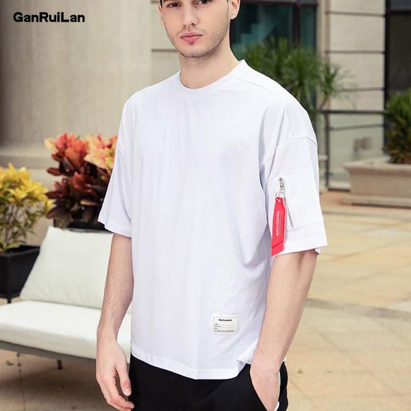 

2020 new arrive men's tshirt summer short sleeve tee cotton solid harajuku t-shirts streetwear men's fashion t-shirt, White;black