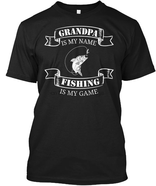 

men t shirt grandpa is my name fishing is my game women t-shirt