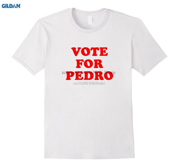 

100% cotton o-neck printed t-shirt vote for pedro t-shirt