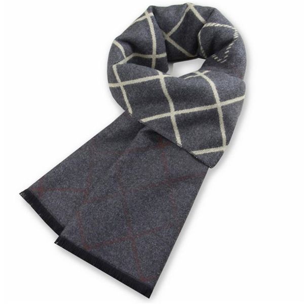 

scarves 2021 autumn winter men's fashion casual plaid warm plus cashmere scarf bufanda cachecol sjaal masculino mantel szalik zimowy, Blue;gray