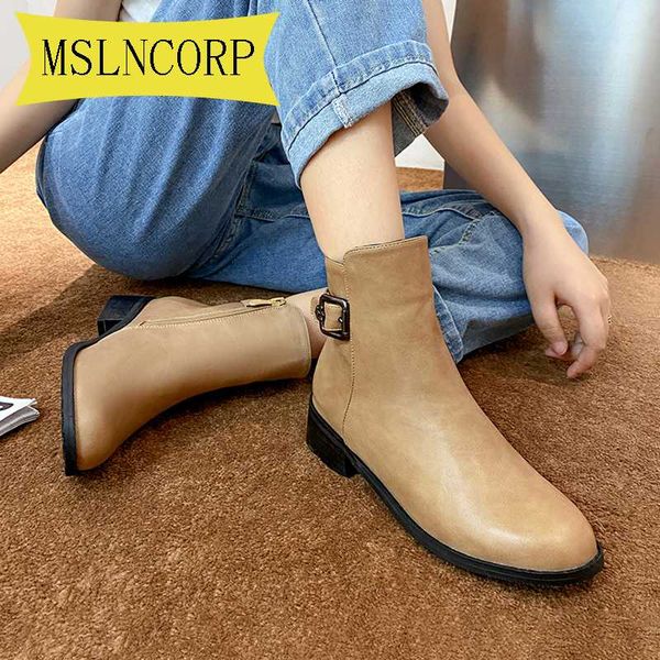 

большой размер 34-46 женщины botas круглый toe платформы толстые пятки середины икры сапоги женщина мода нескользкую на молнии пинетки осень, Black