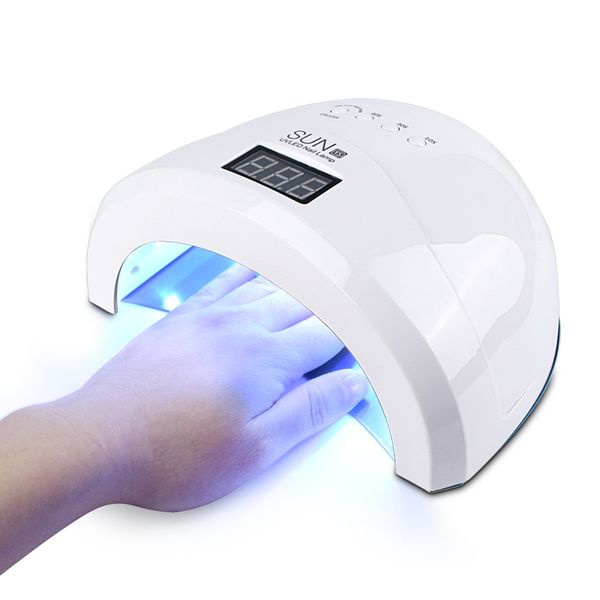

nail dryers dual hand uv gel polish art tool curing quickly fingernail led lamp 30pcs bead for manicure drying sensor dryer