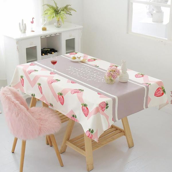 

table cloth plaid flower linen tablecloth waterproof oilproof rectangular wedding dining cover flamingo