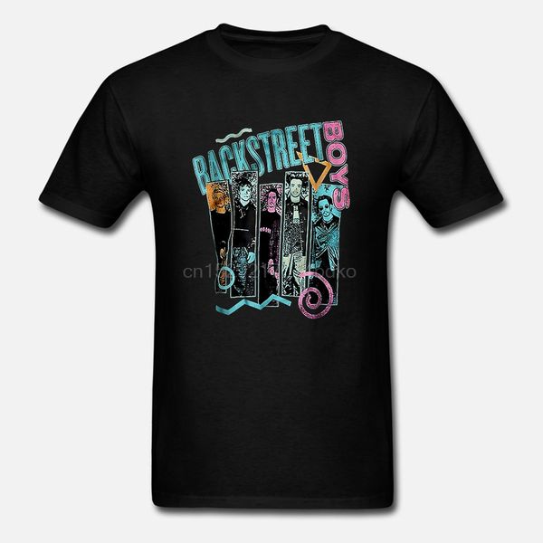 

new bsb backstreet boys mens black t-shirt size s-2xl