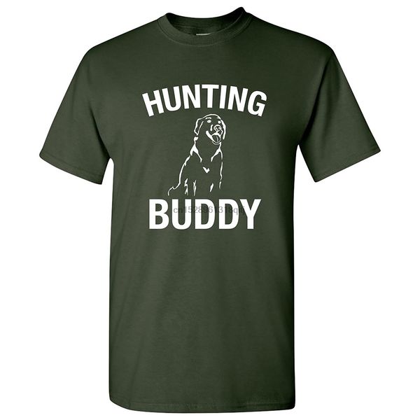 

hunting buddy - dog hunter lab golden retriever lover gun hunting season t shirt