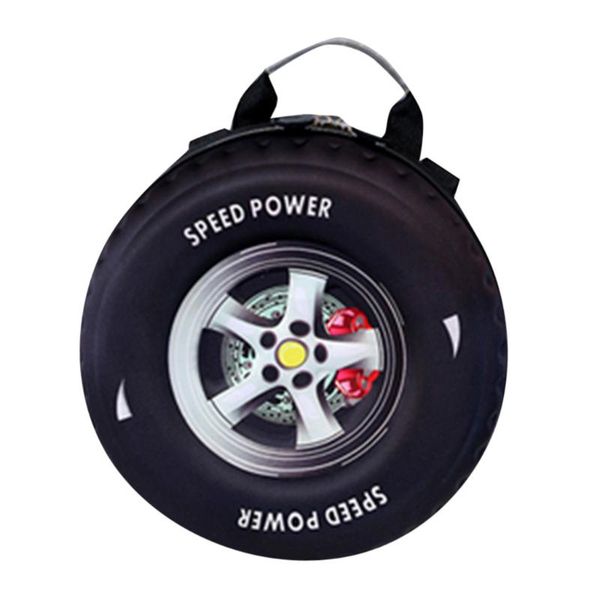 

women pu female travel daypack 3d car tire backpack book schoolbags school casual rucksack women bag mini mochila #t2g