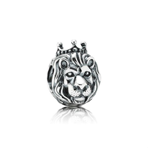 

new 100% 925 sterling silver 1:1 authentic 791377 lion head silver charm bracelet original women jewelry, Black