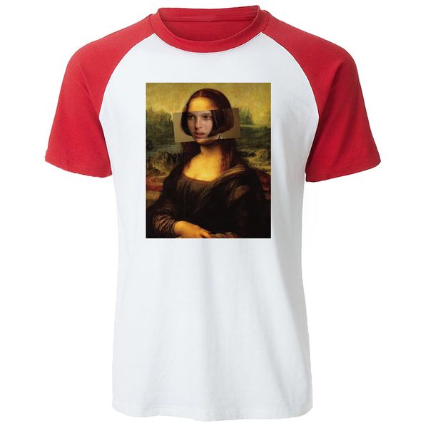 

men's short sleeve mona lisa pulp fiction raglan t shirt 2019 summer cotton fitness men t-shirt loose fit bodybuilding tees