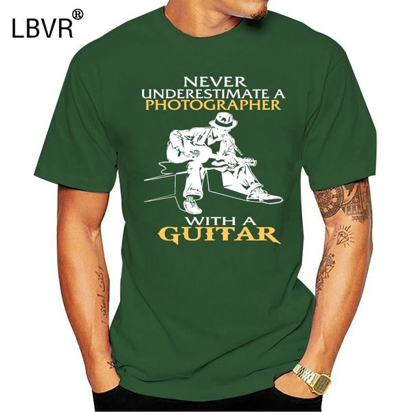 

pgrapher with a guitar tshirt new mens spring summer dress short sleeve casual