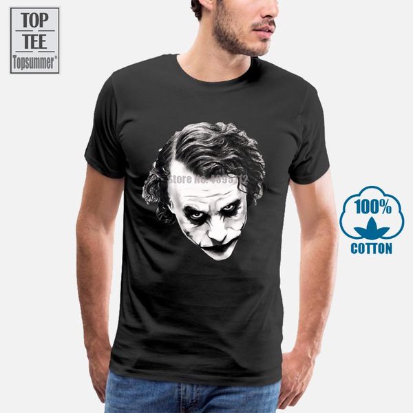 

mens black t shirt хит леджер джокер gothic dark knight gotham гот s 5xl