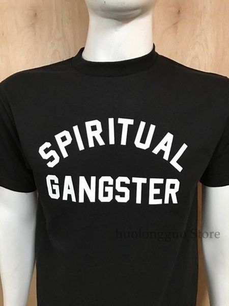 

духовные гангстер мужская футболка черная футболка 100% хлопок мужчин майка женщин топы тройника вскользь футболки с коротким рукавом