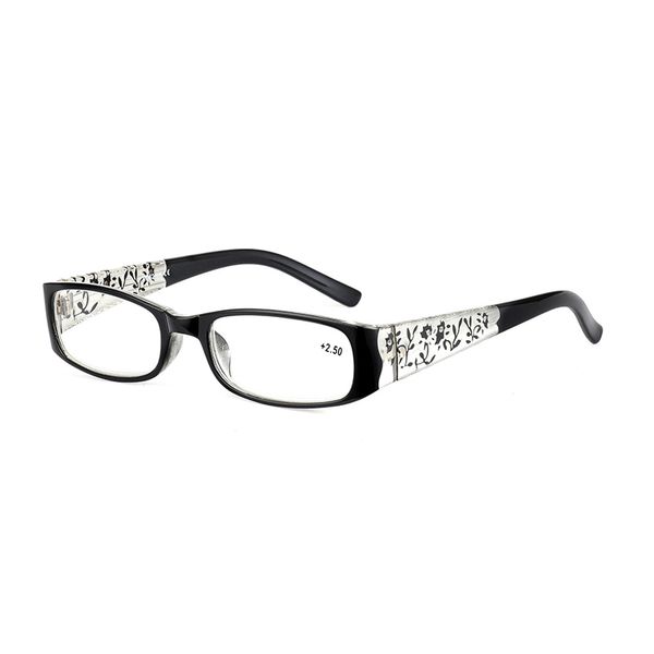 

sunglasses fashion classic sell women's reading glasses magnifier carving flowers temple presbyopia spectacles +1.0,+2.0,+2.5,+3.0 h5, White;black