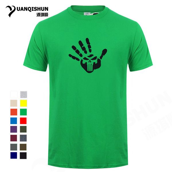 

personalized handprint punishment skull t-shirts summer men casual tshirt novelty design fashion tee cotton t shirts