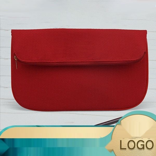 

solid color tian zi pattern polyester cloth cosmetic bag large capacity square cosmetic bag or33a