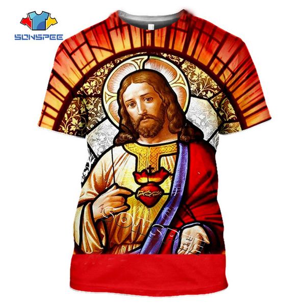 

summer homme clothing god cartoon men religion christ jesus 3d print shirts funny oversized horror men clothing
