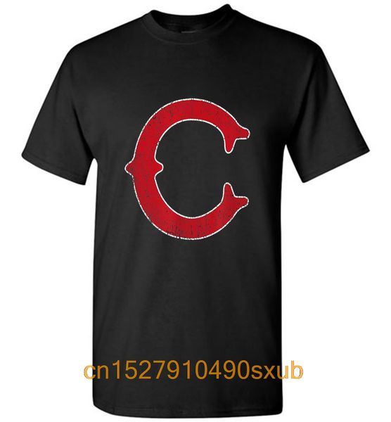 

chicago baseball letter c vintage baseball gift tshirt men t-shirt