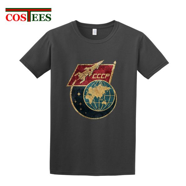 

2018 latest design vintage russian cccp yuri t shirts men group team tees soviet bostok t-shirt proud retro tshirt apparel