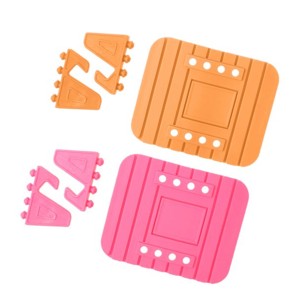 

2 pieces silicone car gps anti slip mat pad holder phone stand bracket