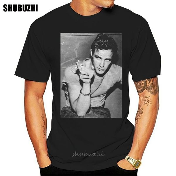 

t-shirt marlon brando white the happiness is have my t-shirts new confortable tee shirt