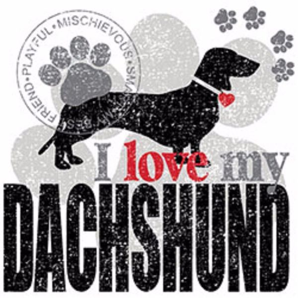 

i love my dachshund youth small to 6 x large t-shirt pick your size new 2020 fashion print man short sleeve custom made t shirt