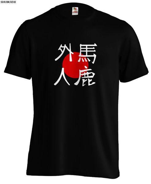 

идиот foreigner baka gaijin японской майка туристической япония tee марка рубашка джинсы печать jurney печать футболка