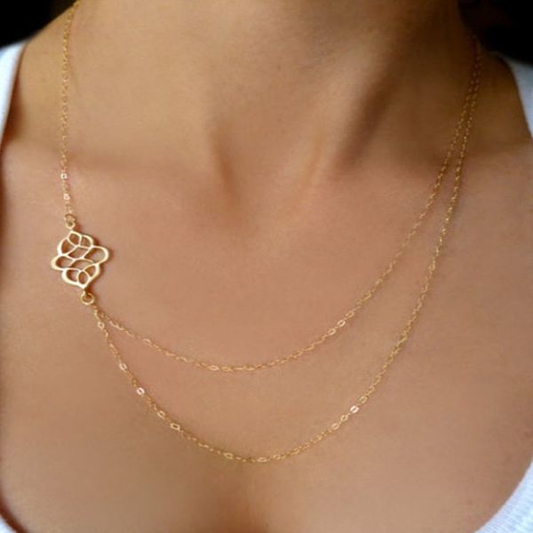 

chokers vintage necklaces for women cloud pendant multi-layer chain necklace women's jewelry accessories wholesale collares kpop, Golden;silver