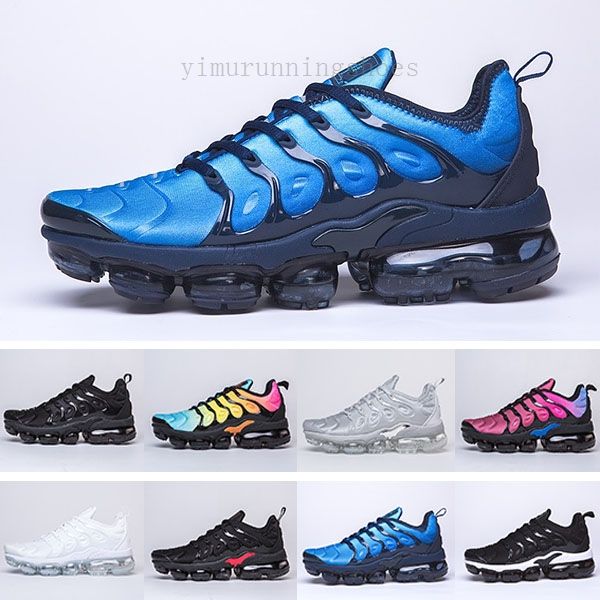 

бесплатная доставка новые 2019 мужские обуви кроссовки tn plus дышащие воздуха cusion desingers вскользь кроссовки новое прибытие цвет us5.5, Black