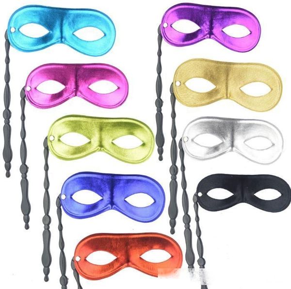 

new men and women s masquerade ball masks on sticks party favor dress up 9 colors available 300pcs