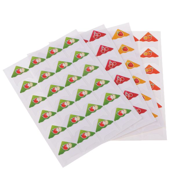 

6 sheets paper p corners sticker self adhesive stickers for scrapbook picture album multicolor 4 designs random delivery 0.78x0.78inch