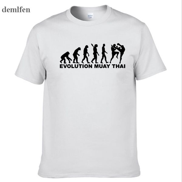 

evolution t-shirt ultimate fighting muay thai hardcore fight t shirt fun funny cotton tees summer new fashion t-shirts