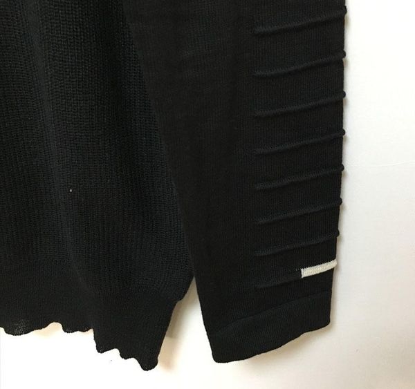 

autumn winter sweater men 2018 newarrival casual pullover men long sleeve o-neck patchwork knitted solid men sweaters size -3xl003, White;black