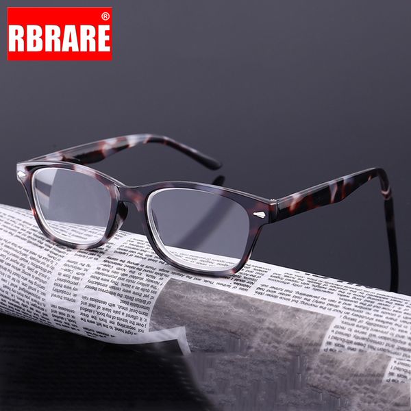 

sunglasses rbrare square reading glasses men plastic frame spring leg women rimless round eyeglasses gafas para leer, White;black