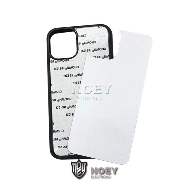 

tpu+pc blank 2d sublimation case hard plastic heat transfer phone cases with aluminum inserts for iphone 13 12 pro max 11 xr 8 7 noey