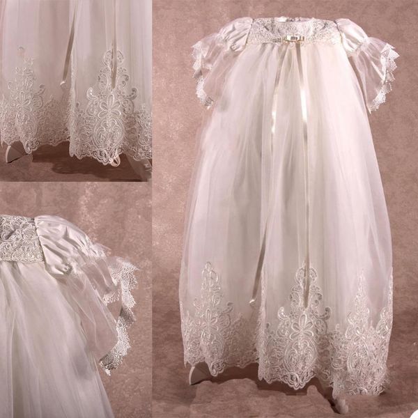 Ocasião Vestidos Flower Dress Meninas Elegante Soft Tulle Applique Para Meninas do casamento Primeira Comunhão manga curta vestidos de festa especiais