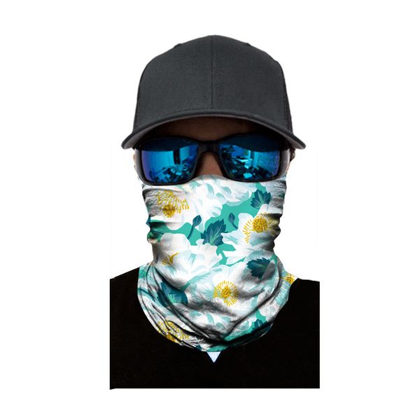 

hiking and cycling magic headband neck gaiter green forest oil painting printing scarf sunscreen mask aliceband foulard pirate, Blue;gray