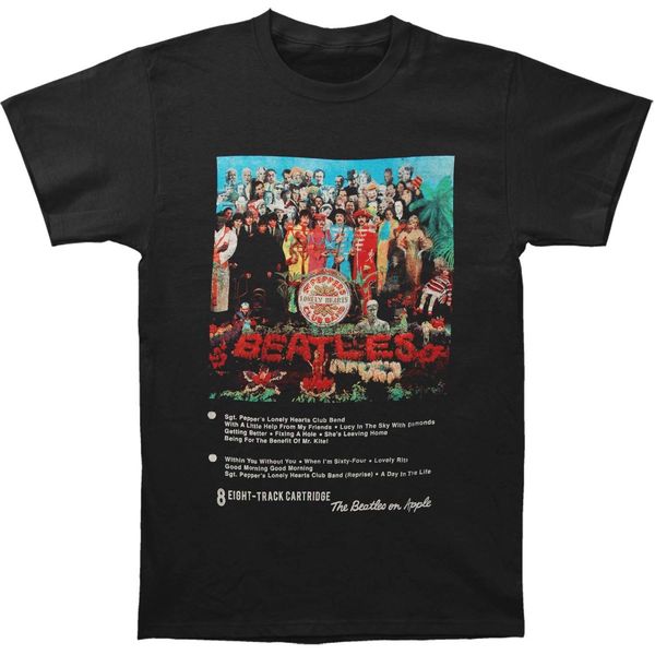 

mens sgt. pepper t-shirt blacksummer new tee print men t-shirt top