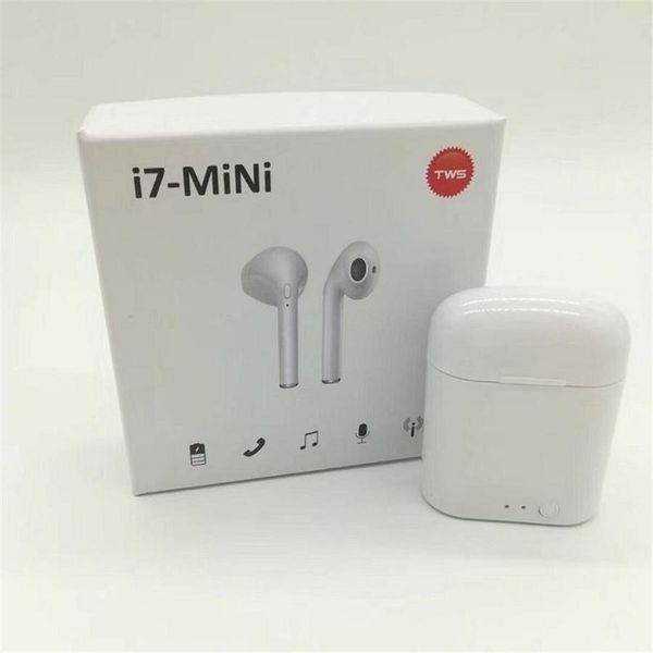 

i7mini earphone 5.0 wireless bluetooth in-ear music earbuds stereo headset box with smart bullet window