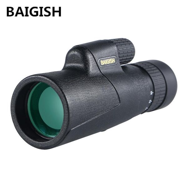 

baigish 10-30x42 high zoom monocular military telescope bak4 prism binoculars big eyepiece lens spotting scope for hunting